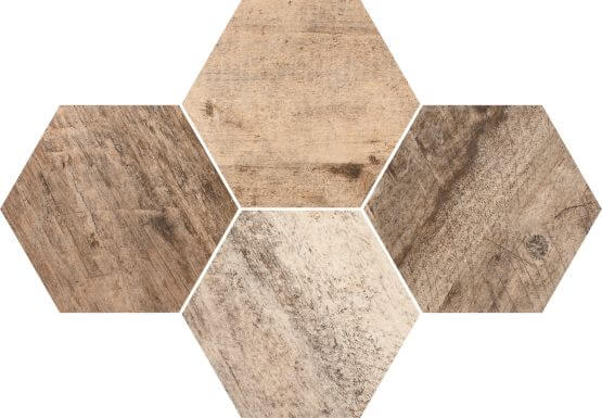 Mozaika Timber Heksagony 28,3x40,8 Ceramica Limone