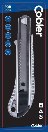 Nóż Do Tapet Metalowy 18 mm Cobler