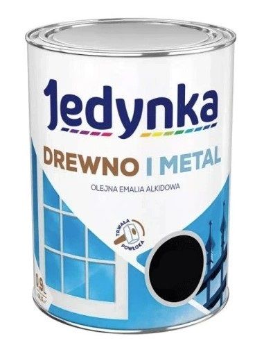 Farba Drewno I Metal Czarny 0,9L Jedynka-Tikkurila