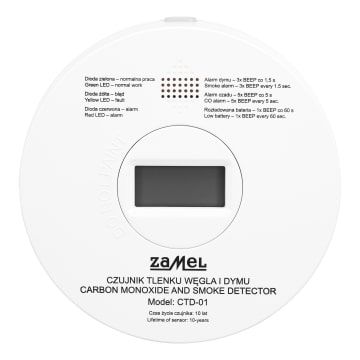 Czujnik Tlenku Węgla I Dymu Typ: CTD-01 GAR10000084