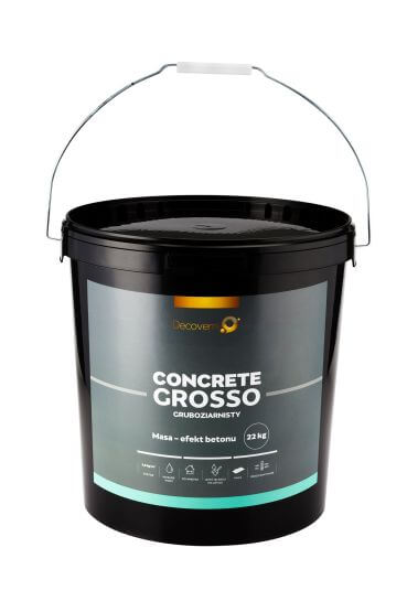 Tynk Dekoracyjny Concrete Grosso Beton 22 kg Decoverni