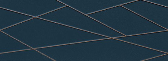 Dekor Ścienny Elle Navy Mat 32,8x89,8 Tubądzin