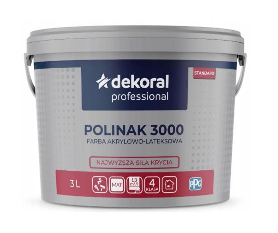 Farba Polinak 3000 Baza Ln 2,8L Dekoral