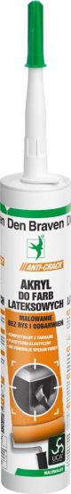 Akryl Do Farb Lateksowych Anti Crack Biały 280 ml Den Braven