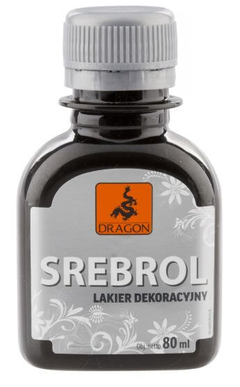 Lakier Dekoracyjny Srebrol 80 ml Dragon