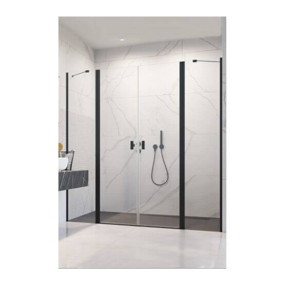 Drzwi Prysznicowe Nes 8 DWD II Czarne 930 10081093-54-01 Radaway