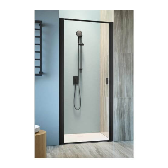 Drzwi Prysznicowe Nes 8 DWJ I Czarne 80 Lewe Frame 10076080-54-56L Radaway