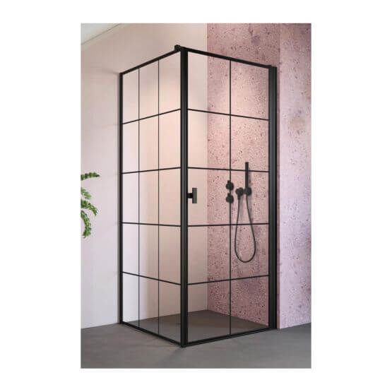 Drzwi Prysznicowe Nes 8 KDJ I Czarne 80 Prawe Factory 10072080-54-55R Radaway