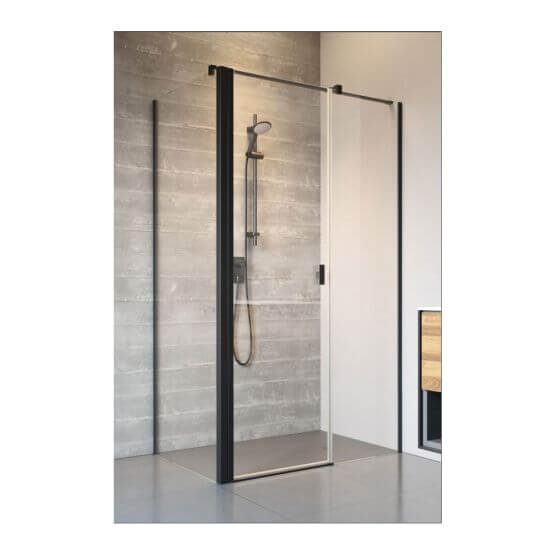 Drzwi Prysznicowe Nes 8 KDS II Czarne 90 Prawe 10087090-54-01R Radaway