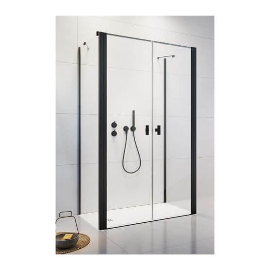 Drzwi Prysznicowe Nes DWD+2S Czarne 110 10035110-54-01 Radaway