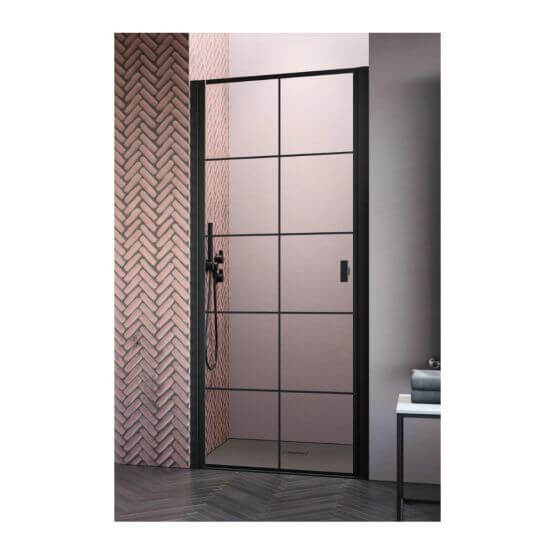 Drzwi Prysznicowe Nes DWJ I Czarne 80 Lewe Factory 10026080-54-55L Radaway