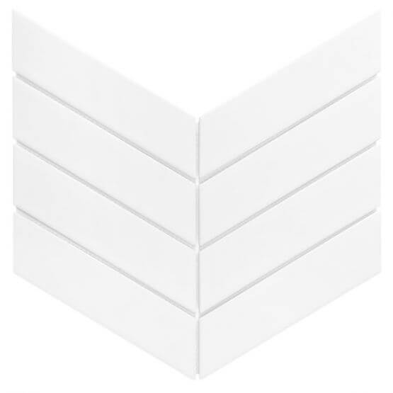 Płytka Royal Chevron White 31,85x22,4 Dunin