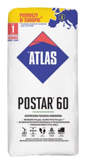 Ekspresowa Posadzka Cementowa Postar 60 25Kg Atlas