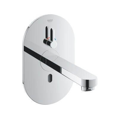 Elektroniczna Bateria Umywalkowa Na Podczerwień, Z Mieszaczem I Regulowanym Ogranicznikiem Temperatury Eurosmart Cosmopolitan T 36315000 Grohe