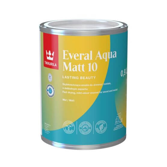 Emalia Akrylowa Everal Aqua Mat 0,9L Baza-A Tikkurila