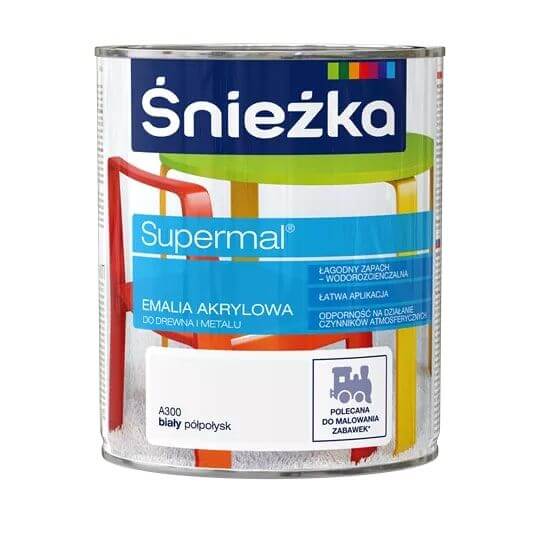 Emalia Akrylowa Śnieżka 0.8L Biały A300