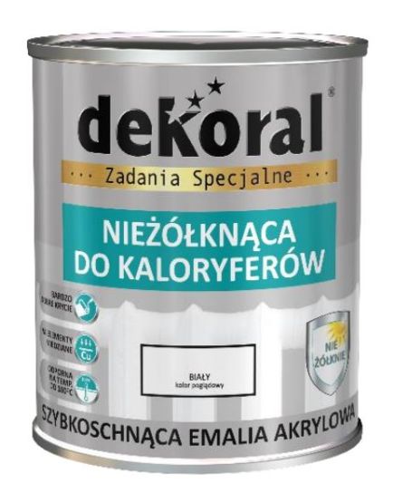 Emalia Akrylowa Do Kaloryferów Biała 0,75L Dekoral