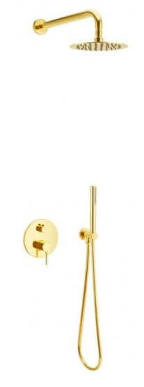 Zestaw Prysznicowo-Wannowy Seria Pi Złoty AREX.SET.1245GL Excellent