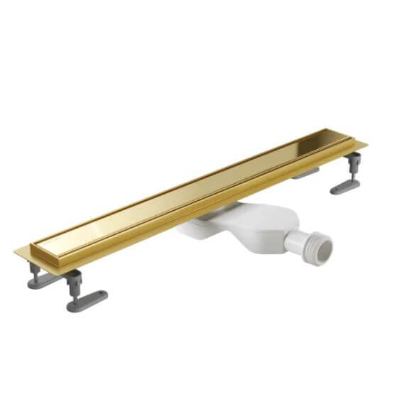 Odpływ Liniowy 90cm Z Rusztem Dekoracyjnym, Złoty Stilio INEX.1515.900.R.GL Excellent