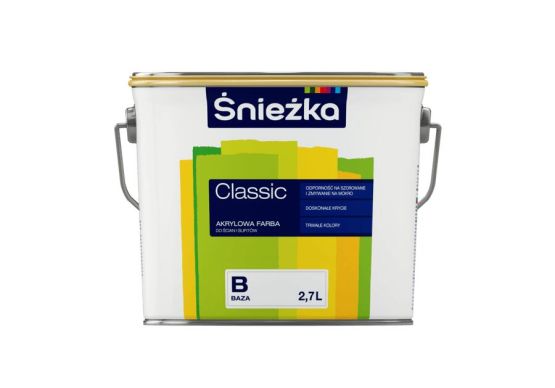Farba Akrylowa Classic Baza B 2,7L Śnieżka