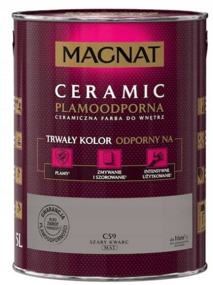 Farba Ceramiczna Magnat C59 Szary Kwarc 5L