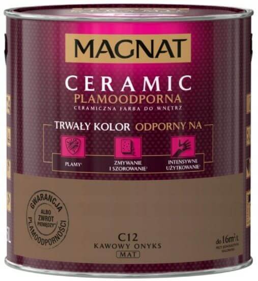 Farba Ceramiczna Magnat Ceramic C12 Kawowy Onyks 2,5l