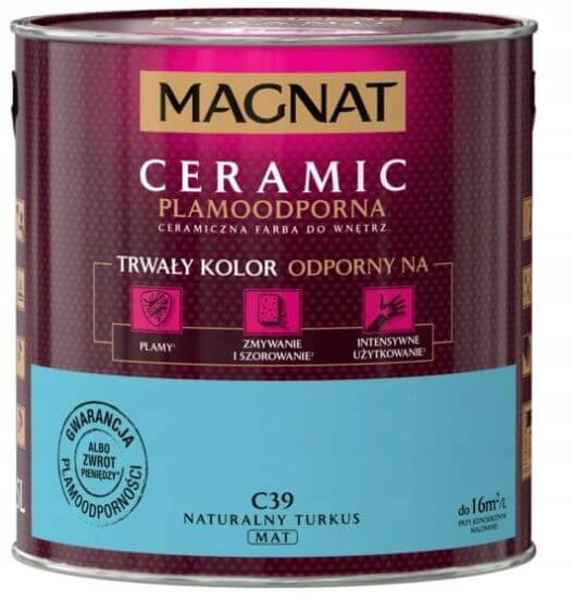 Farba Ceramiczna Magnat Ceramic C39 Naturalny Turkus 2,5l