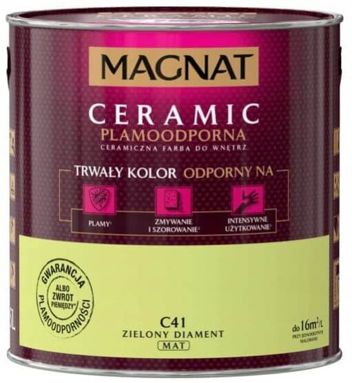 Farba Ceramiczna Magnat Ceramic C41 Zielony Diament 2,5l
