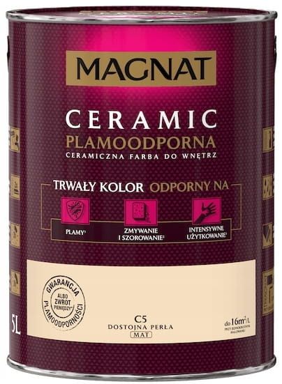 Farba Ceramiczna Magnat Ceramic C5 Dostojna Perła 5l