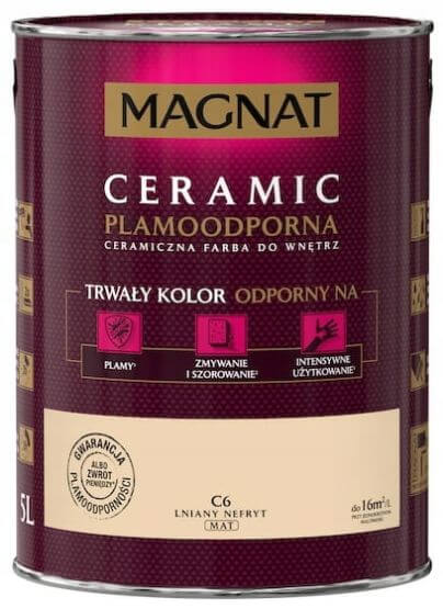 Farba Ceramiczna Magnat Ceramic C6 Lniany Nefryt 5l