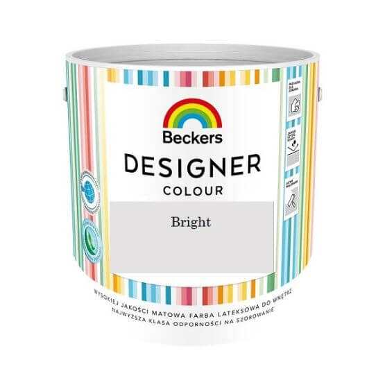 Farba Lateks Designer Colour Bright 5L Beckers