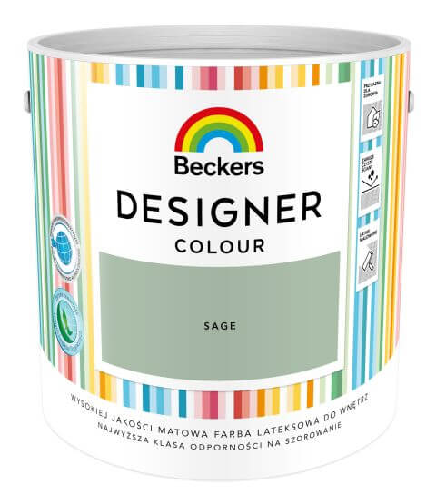 Farba Lateks Designer Colour Sage 5L Beckers