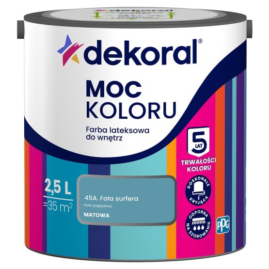 Farba Lateksowa Moc Koloru Fala Surfera 2,5l Dekoral