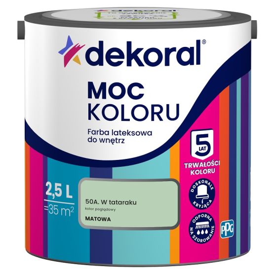 Farba Lateksowa Moc Koloru w Tataraku 2,5l Dekoral