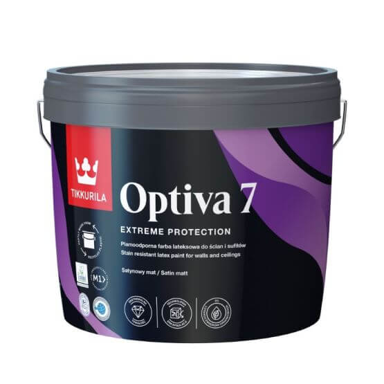 Farba Lateksowa Optiva Satin Matt 0,9L Baza-A Tikkurila