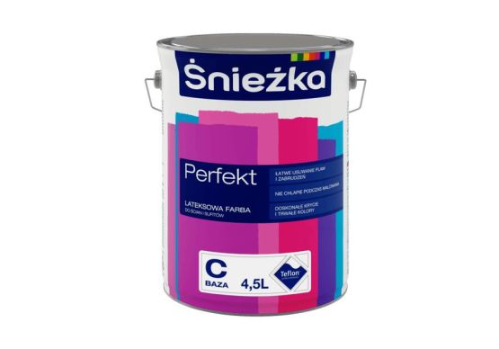 Farba Lateksowa Perfekt Baza C 4,5L Śnieżka