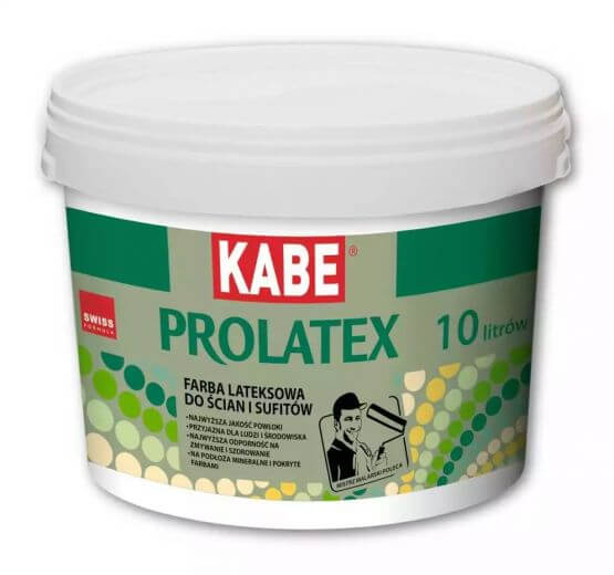 Farba Lateksowa Prolatex Baza A Mat 10l Kabe