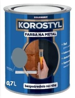 Farba Na Metal Korostyl Srebny Połysk 9006 0,7L Goldmurit