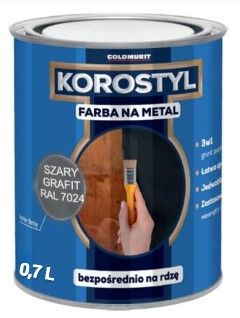 Farba Na Metal Korostyl Szary Grafit 7024 0,7L Goldmurit