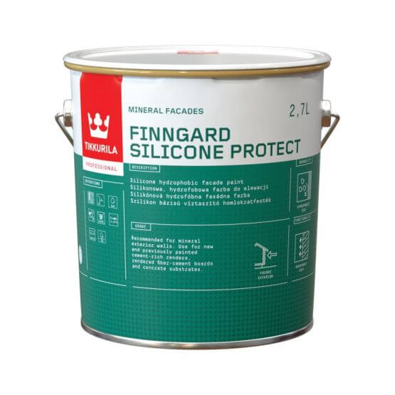 Farba Silikonowa Do Elewacji Finngard Silicone Protect AP 2,7L Tikkurila