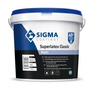 Farba Superlatex Classic mat 10L Baza ZN Sigma Coatings