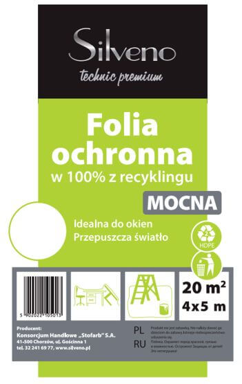 Folia Ochronna 4x5 Mocna z Recyklingu Silveno