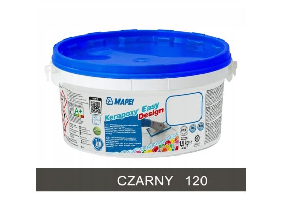 Fuga Kerapoxy ED Czarny 120 1,5 kg Mapei