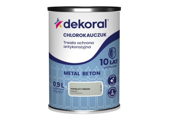 Emalia Chlorokauczukowa Strong Popielaty Średni RAL 7038 0,9L Dekoral