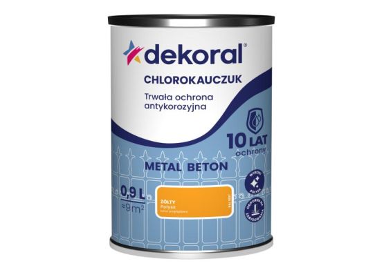 Emalia Chlorokauczukowa Strong Żółty RAL 1007 0,9L Dekoral