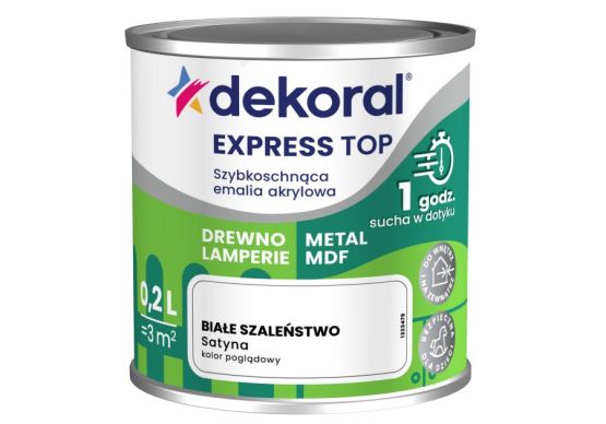 Emalia Szybkoschnąca Do Dzieła Białe Szaleństwo Satyna 0,2L Dekoral