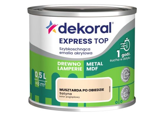Emalia Szybkoschnąca Do Dzieła Musztarda Po Obiedzie Satyna 0,5L Dekoral