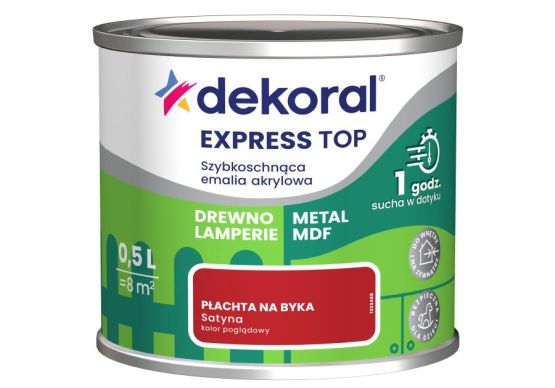 Emalia Szybkoschnąca Do Dzieła Płachta na byka Satyna 0,5L Dekoral
