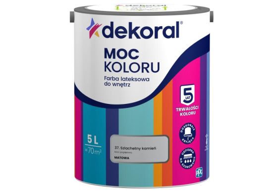 Farba Lateksowa Moc Koloru Szlachetny Kamień 5L Dekoral