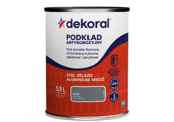 Podkład Antykorozyjny 0.9L Szary Ral 7045 Dekoral